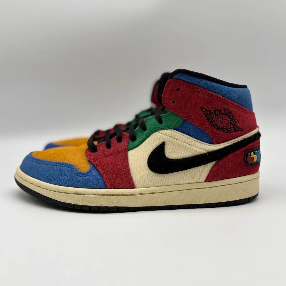 Air Jordan 1 Mid SE Fearless Blue the Great Multi-Color CU2805-100 Mens 10